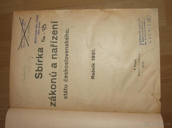 Sbírka zákonů a nařízení státu československého 1921 - 4