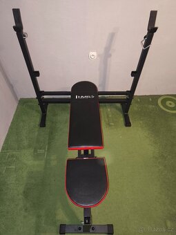 Posilovací Bench Press lavice HMS Premium + ob. činka , koto - 4