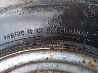 Staré historické barum radial 165/80x13 + ráfky - 4