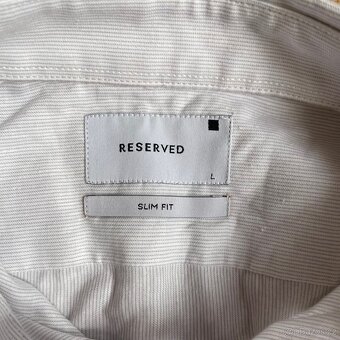 Bílá reserved košile velikosti L nová s visačkou - 4