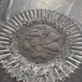 Skleněný stojan na ovoce + tác - 4