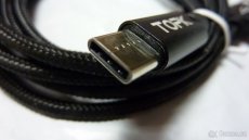 USB kabel TOPK typ C kabel nový 1,8m kvalitní - černý - 4