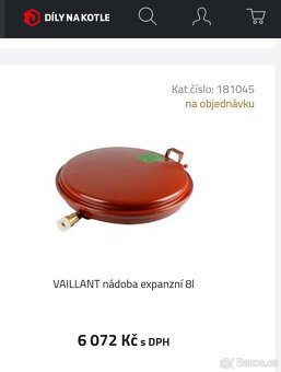 NOVÁ expanzní nádoba 8l VAILLANT - 4