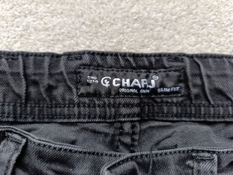 Černé/šedé trhané slim džíny Fsbn vel. ca 158/164 - 4