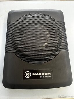 Subwoofer Macrom M-SW800, Musway ME6.2C, kabeláž - 4