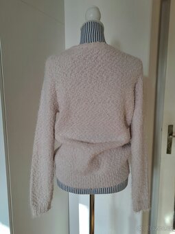 Světle růžový svetr Camaieu, vel. L - 4