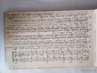 Písně chrámové - ručně psaný zpěvník, 1905 - 4