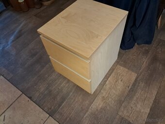 Ikea komoda noční stolek Malm bříza 2 zásuvky - 4
