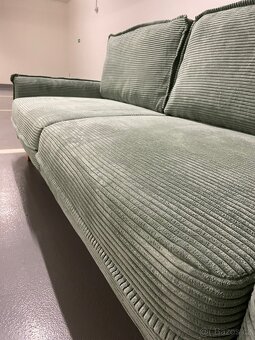 Manšestrová rozkládací pohovka 218 см - 4