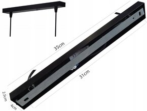 Moderní stropní svítidlo - bukový nosník - 4