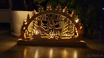 Svícen vánoční dřevěný - 4