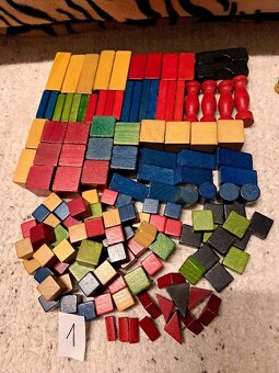 starožitné dřevěné kostky - 4