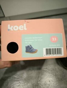 Barefoot dětské zimní boty Koel - Emil Napa Tex wool modré - 4