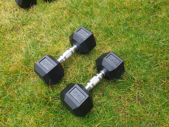 jednoruční činky sada 100kg HEXA - 4