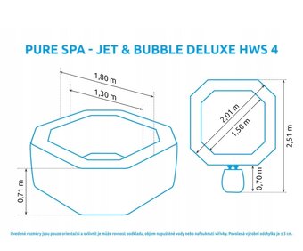Vířivý bazén Pure Spa - Jet & Bubble Deluxe HWS 4 - 4