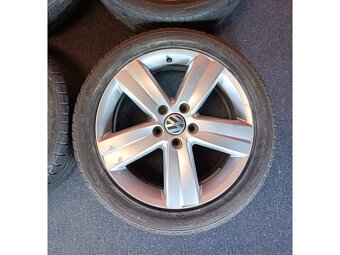 ALU disky VW 5x112 R17 s letními pneu 225/45 R17 - 4