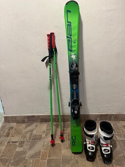 Prodám dětské lyže Elán + tyčky + lyžádky Dalbello - 4