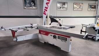 Formátovací pila SICAR SEGA 350 s předřezem a stolem 3,2 m - 4