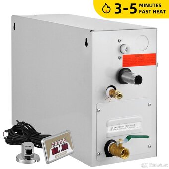 Parní generátor 9 kW pro domácí sauny a lázně - 4