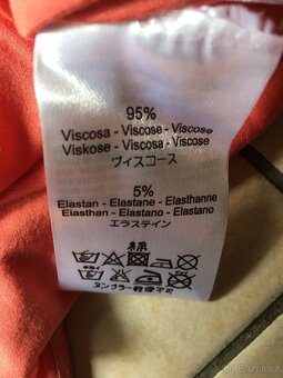 Tílko oranžové se štrasem Met vel.M - 4