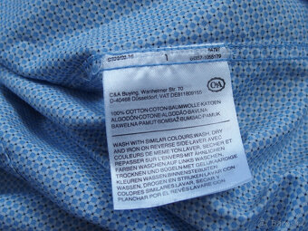 Pánská modrá košile slim fit C&A vel. M (39-40) - 4
