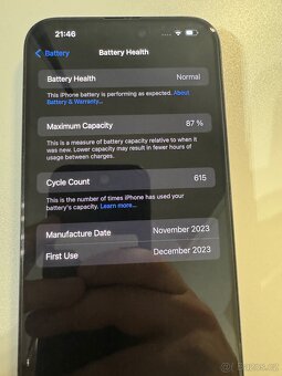 Apple iPhone 15 Pro Max 256 GB Midnight Blue - 4