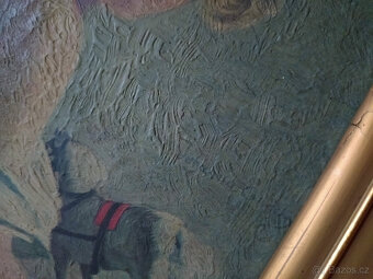 pár rámů s portréty a nálepkou Jednoty válečných slepců ČSR - 4