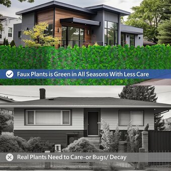 Umělý břečťanový plot 200 × 90 cm (4 ks) - 4