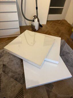 Stolek bílý lesk - 4