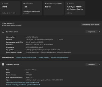 HP Pavillion 15 Ryzen 7 RTX 3050ti - 4