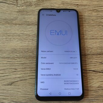 Honor 20 Lite černá-6,21\"IPS FHD+/ 4GB RAM/ 128GB/NFC/GPS - 4