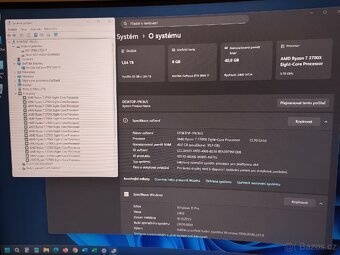Herní PC AMD Ryzen 7 8jadro16vlakno, 40GB paměť, 8GB graf - 4