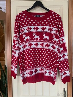 DÁMSKÝ VÁNOČNÍ SVETR  vel. XL zn , PULSE - 4
