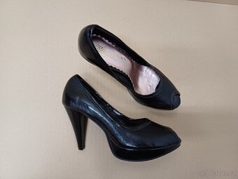 Černé lodičky na platformě vel.36 - 4