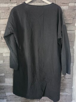 Černá volná mikina - 4