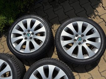Originál 17″ ALU kola Škoda + zimní pneu 225/45/17 - 4