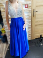 Šaty krásné modré , vel. 36-38 - 4