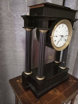 Sloupkové hodiny Biedermayer - 4