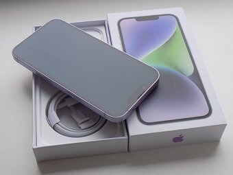 APPLE iPhone 14 256GB Purple - ZÁRUKA - TOP STAV - 4