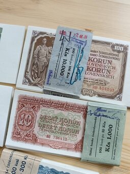 Bankovky 1953, 1961 unc stav - 4