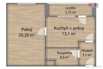 Pronájem bytu 2+kk v Dnešicích - 4