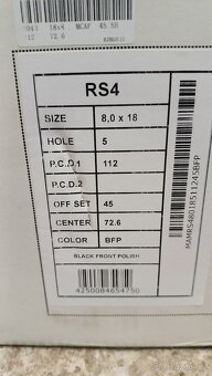 R18 5x112 mm ALU disky čierne MAM - 4