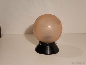 funkcionalistický bakelitový lustr typ 12307, růžová koule - 4