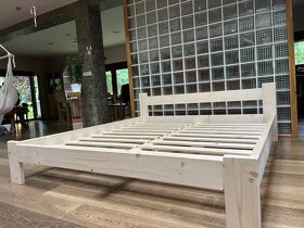 Nová, masivní postel 180 x 200 rošt,zesílený RÁM - 4