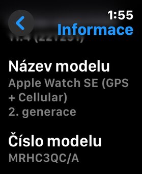 Apple Watch SE 2 Gen 44mm Cellular (eSim) perfektní stav - 4