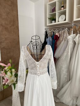 Svatební šaty vel.34-38. Výprodej - 4