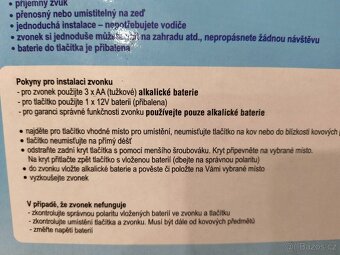 Domovní bezdrátový zvonek - 4