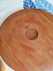 Dřevěný talíř se svíčkou - 4