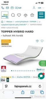 Vrchní matrace/Topper na matraci - 4