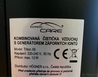 Čistička vzduchu Ionic-CARE Triton X6 - 4